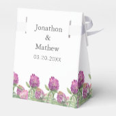 Sommerduschelblumenhochzeit Geschenkschachtel (Rückseite)