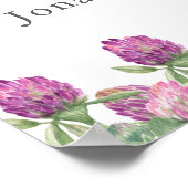 Sommerduschelblumenhochzeit Poster (Ecke)
