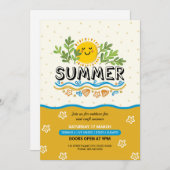 Sommereinladung Flyer Einladung (Vorne/Hinten)