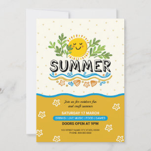 Sommereinladung Flyer Einladung
