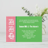 Sommereinladung zur GRILLEN Einladung (Stehend Vorderseite)