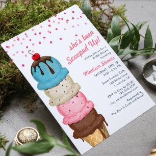 Sommereis Creme Modernes Brautparty Einladung
