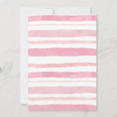 Sommereis Creme Rosa Blume Brautparty Einladung (Rückseite)