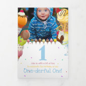 Sommereis-Foto-Party Dreifach Gefaltete Einladung (Cover)