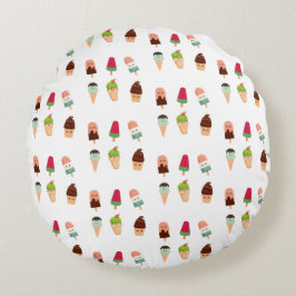 Sommereis Rundes Kissen