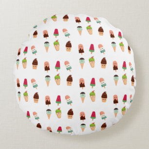 Sommereis Rundes Kissen