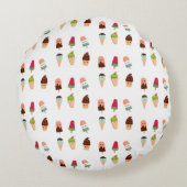 Sommereis Rundes Kissen (Rückseite)