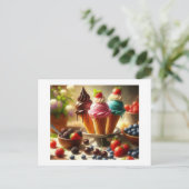 Sommereis und Obst, Postkarte (Stehend Vorderseite)