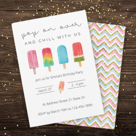 Sommereiscreme Geburtstagsparty Einladung