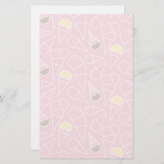 Sommereiskrebsmuster Briefpapier (Vorne/Hinten)