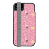 Sommereiskrebsmuster Incipio iPhone Geldbeutel-Hülle (Folio Rückseite)