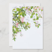 Sommerelegantes Foto Hochzeitsfeier Einladung (Rückseite)