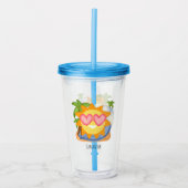 Sommererholsame Urlaubssonne Acryltrinkbecher (Vorderseite)