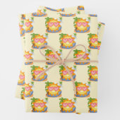 Sommererholsame Urlaubssonne Geschenkpapier Set (Beispiel)