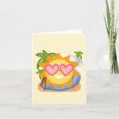 Sommererholsame Urlaubssonne Karte (Vorderseite)