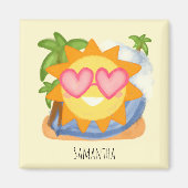 Sommererholsame Urlaubssonne Magnet (Vorne)