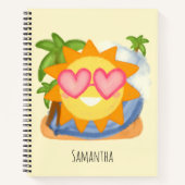 Sommererholsame Urlaubssonne Notizblock (Vorderseite)