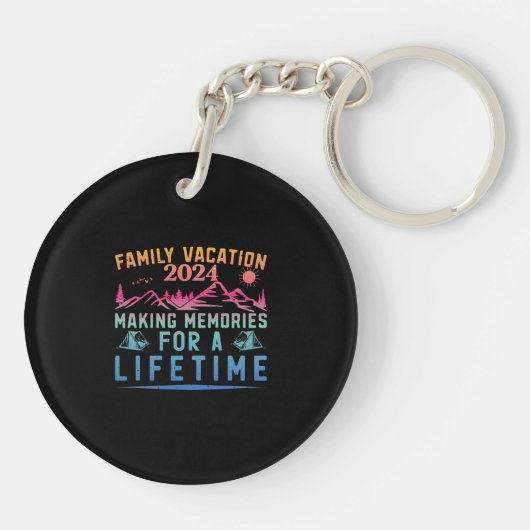 SommerFamilienurlaub Erinnerungen machen Schlüsselanhänger (Rückseite)