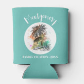 SommerFamilienurlaub Türkis Dosenkühler (Rückseite)