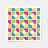 SOMMERFARBEN | Geometrisches Muster Serviette (Vorderseite)