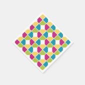 SOMMERFARBEN | Geometrisches Muster Serviette (Ecke)