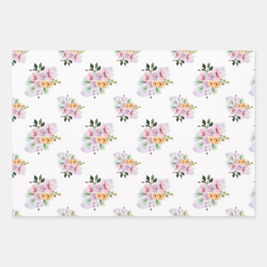 Sommerfarben Geschenkpapier Set (Vorderseite)