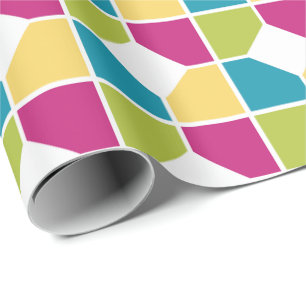 SOMMERFARBEN Mosaikfliesen-Effekt Geometrisch Geschenkpapier