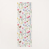 Sommerfarben Muster der Wildblume Yogamatte (Vorderseite)