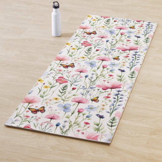 Sommerfarben Muster der Wildblume Yogamatte (Beispiel)