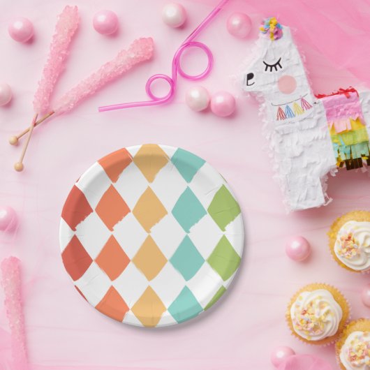 Sommerfarben Pappteller (Party)