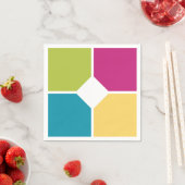 SOMMERFARBEN Quadranten Fakultativpapier Serviette (Beispiel)