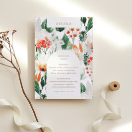 Sommerfarben Wildblumen Empfang Details Begleitkarte