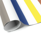 Sommerfarbene Streifen Geschenkpapier (Rolleneckpunkt)