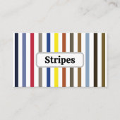 Sommerfarbene Streifen Visitenkarte (Vorderseite)