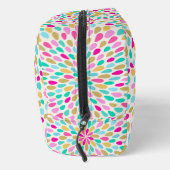 Sommerfarbenfrohe Blume Burg Waschbeutel (Rechts)