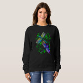 Sommerfarbenfrohe Libellen im Garten Sweatshirt (Vorne ganz)