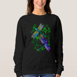 Sommerfarbenfrohe Libellen im Garten Sweatshirt