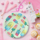 Sommerfarbenfrohe Populationen Pappteller (Party)