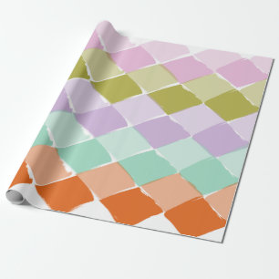 Sommerfarbenmuster Diamant Geschenkpapier