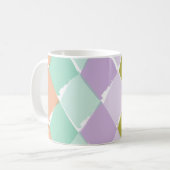 Sommerfarbenmuster Diamant Kaffeetasse (Vorderseite Links)