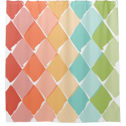 Sommerfarbenmuster Duschvorhang (Vorderseite)
