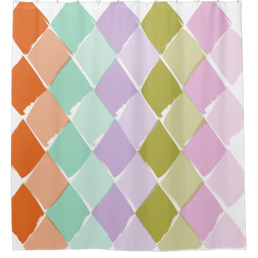 Sommerfarbenmuster Duschvorhang (Vorderseite)
