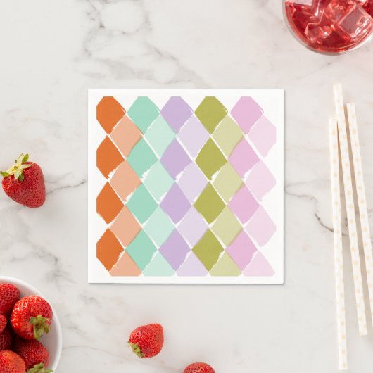 Sommerfarbenmuster Serviette (Beispiel)