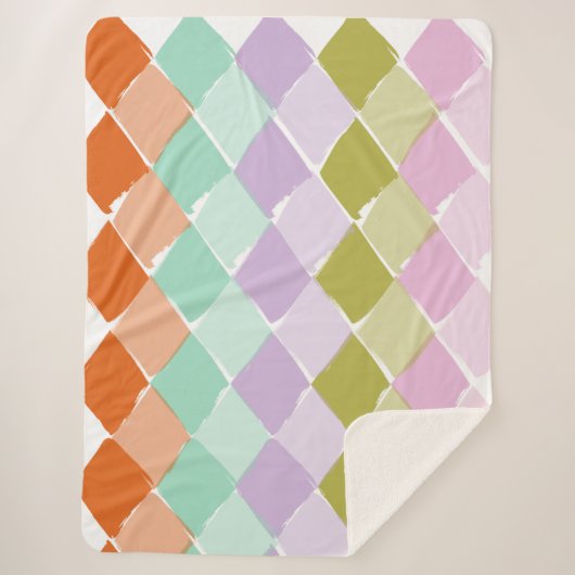 Sommerfarbenmuster Sherpadecke (Vorderseite)