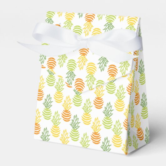 Sommerfarbige Ananas-Früchte-Multicolor-Muster Geschenkschachtel (Vorderseite)