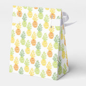 Sommerfarbige Ananas-Früchte-Multicolor-Muster Geschenkschachtel (Rückseite)