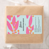 Sommerfarbige Leaf-Serum-Dropper-Flaschenetiketten (Insitu)