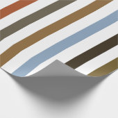 Sommerfarbige Streifen Geschenkpapier (Ecke)