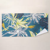 Sommerfarbige tropische Blätter und Obst Badehandtuch (Badehandtuch)