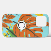 Sommerfarbiger tropischer blauer Himmel und grüner Case-Mate iPhone Hülle (Rückseite (Horizontal))